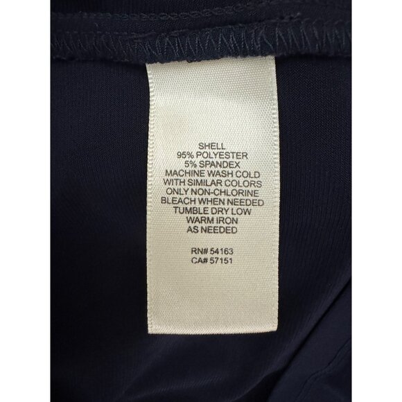 Eliza J Navy Blue Dress Bell Sleeves Pockets Size 16 Career Work Office Plus Sz - Picture 8 of 8